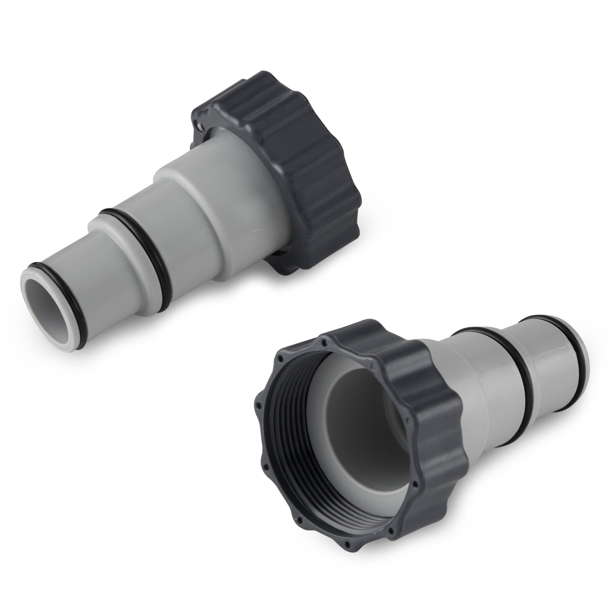 Intex Hose Adapter A w/ Collar for Threaded Connection Pumps (Pair) (Used)