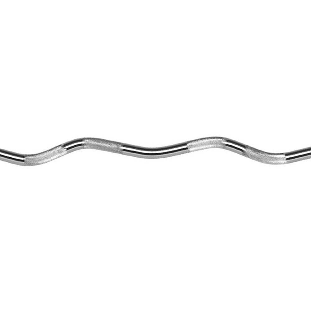 Marcy Pro Solid Steel Chrome Plated Olympic Arm Muscle Curl Bar with Collars