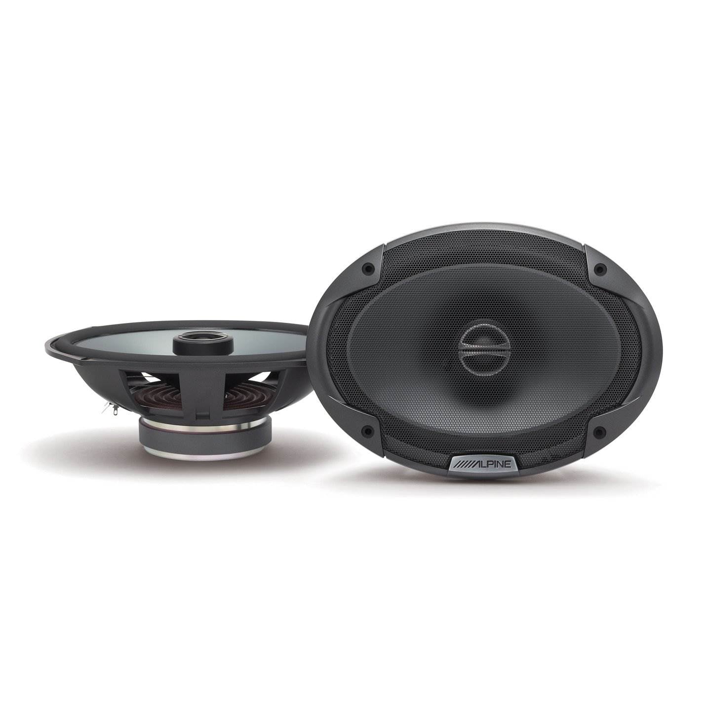 Alpine Type-E 6 x 9 Inch 300W Coaxial 2-Way Car Audio Speakers, Pair (Open Box)