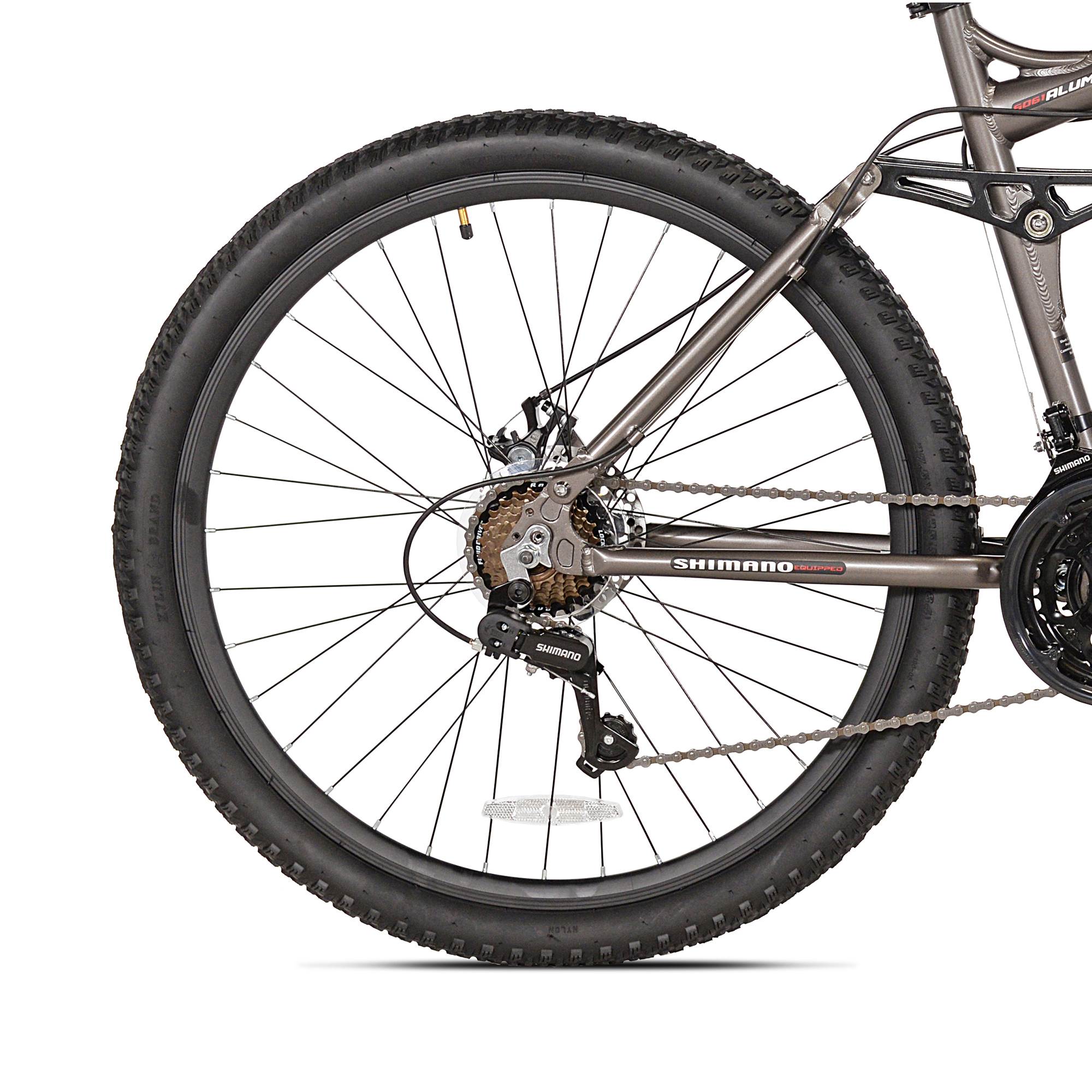 Takara Jiro Dual-Suspension Disc Brake 21-Speed Mountain Bike, Gray (For Parts)