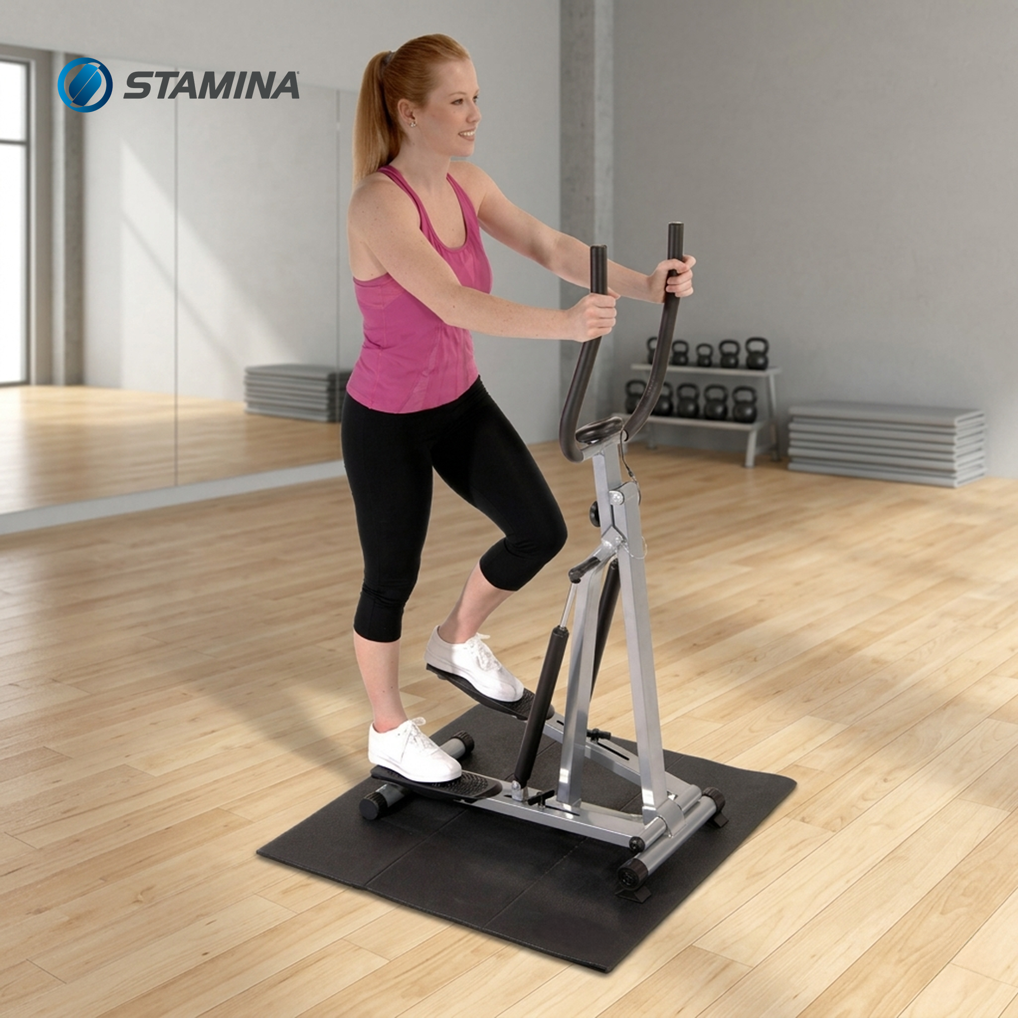 Stamina 84 x 36 Inch Fold-To-Fit Home Gym Fitness Exercise Foam Equipment Mat - VMInnovations