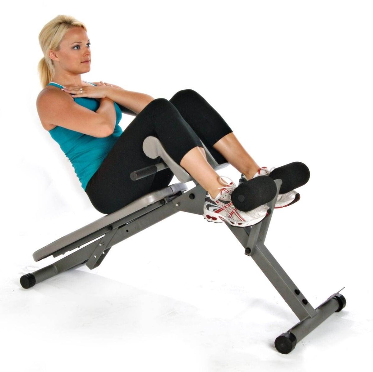 Stamina Ab Hyper Core Adjustable Decline Workout Exercise Bench Pro (Open Box)