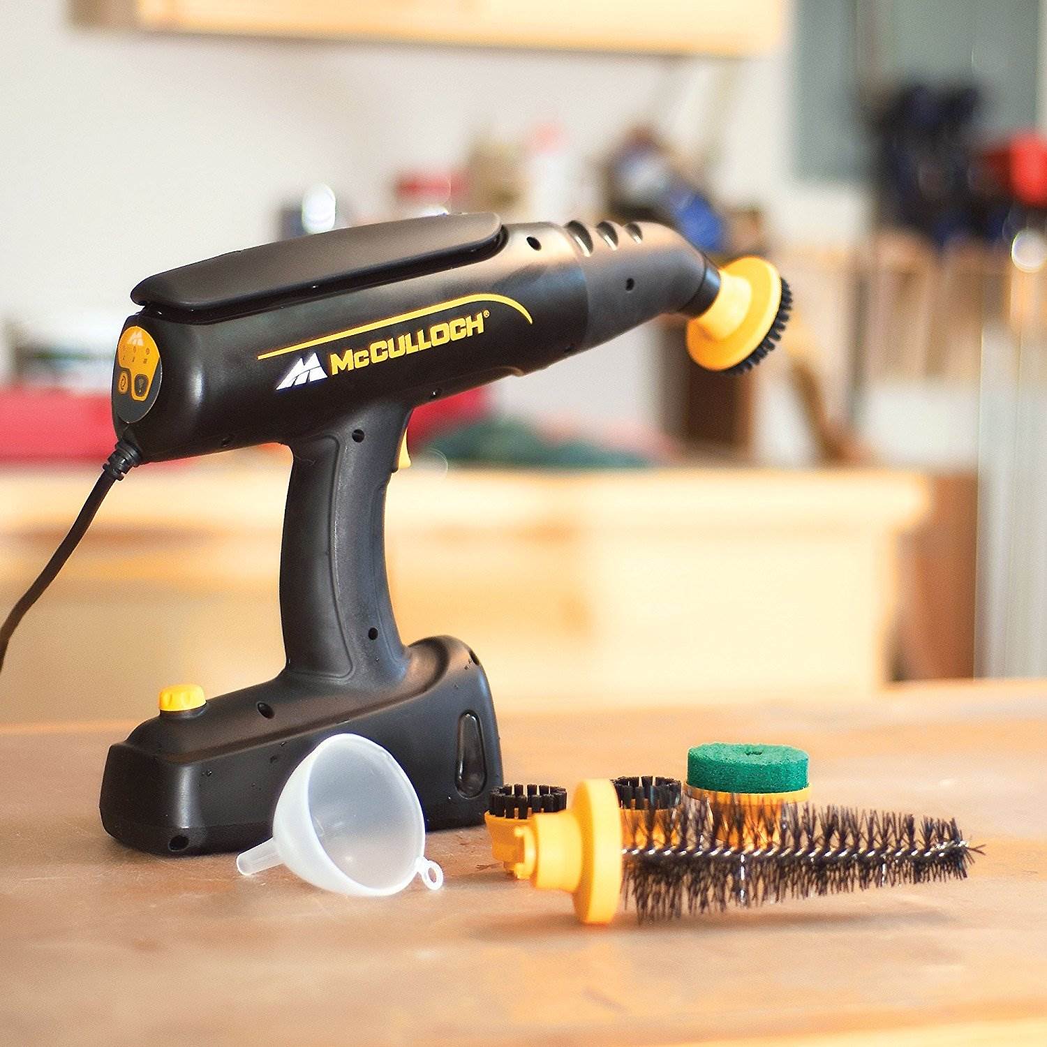 McCulloch MC1245 Rotary Scrubbing Variable Handheld Steam Cleaner (Open Box) - VMInnovations