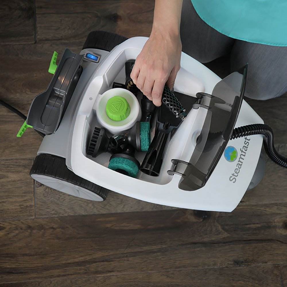 Steamfast Deluxe Canister Steam Cleaner w/ Onboard Storage & Accessories (Used)