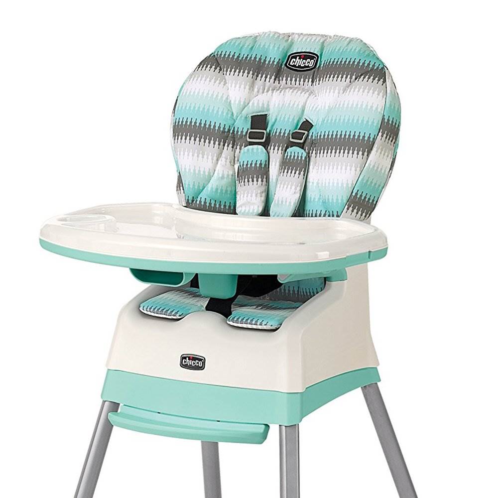Chicco Stack 3-in-1 Multi-Stage Adjustable Highchair, Modmint | Open Box