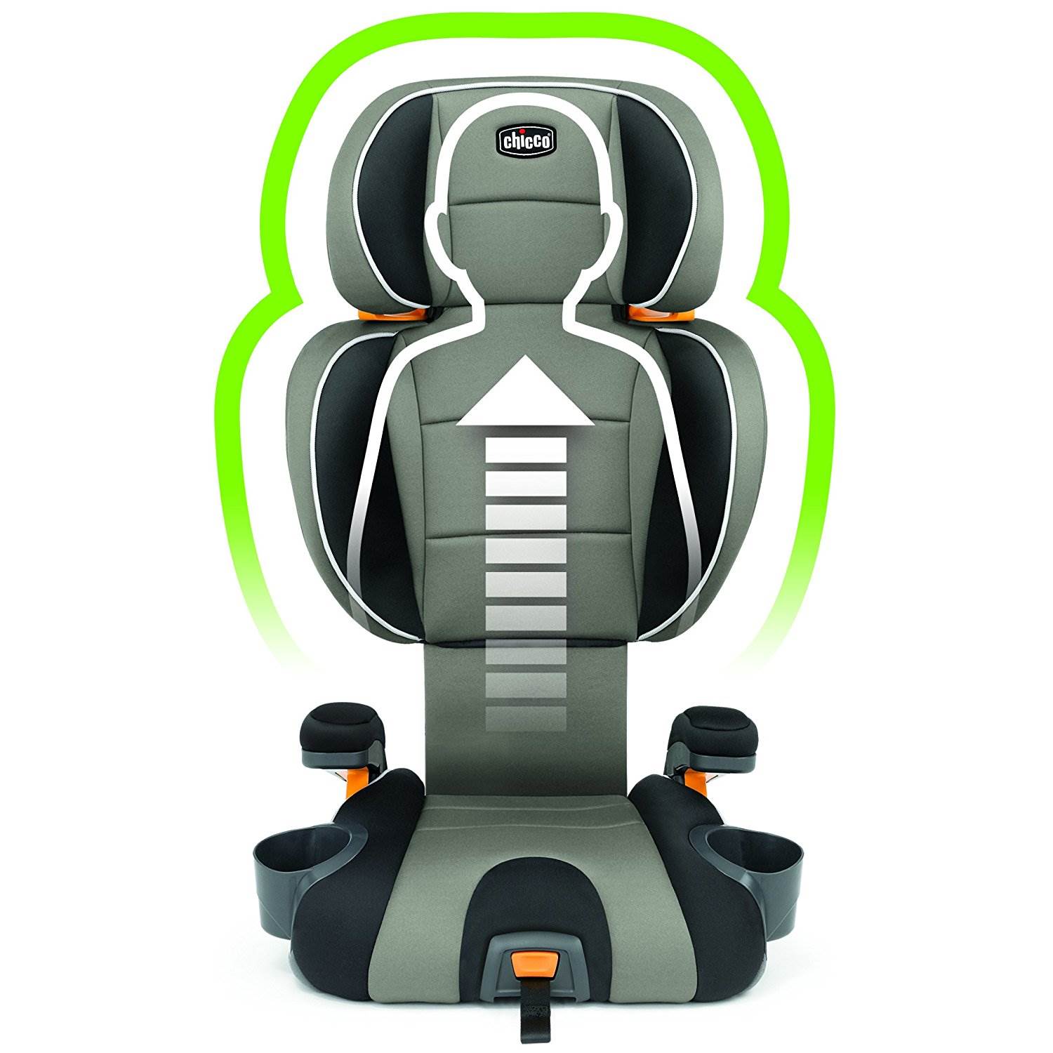 Chicco KidFit 2-in-1 Belt Positioning Big Kid Booster Seat, Spectrum (Open Box)