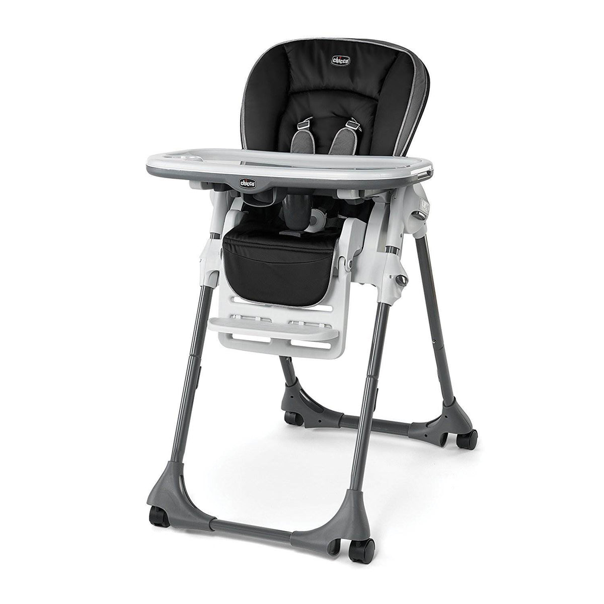 Chicco Ultra-Slim Folding Single Pad Reclining Polly Highchair, Orion (Open Box)