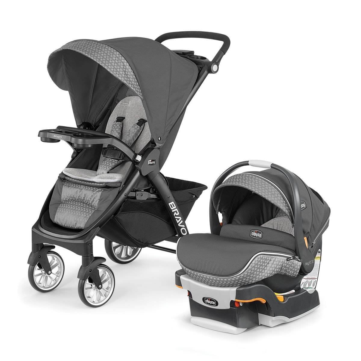 Chicco Bravo LE Stroller KeyFit 30 Zip Infant Car Seat Travel System | Open Box