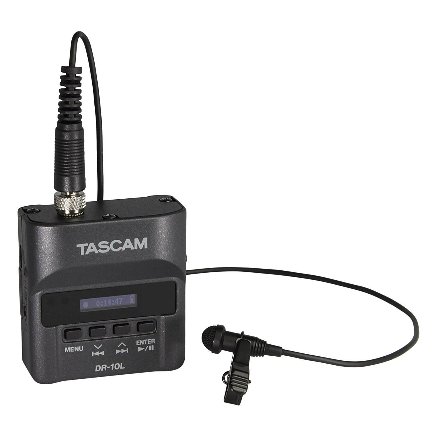 Tascam Portable Digital Micro SD Card Audio Recorder w/ Lavalier Mic (Open Box)