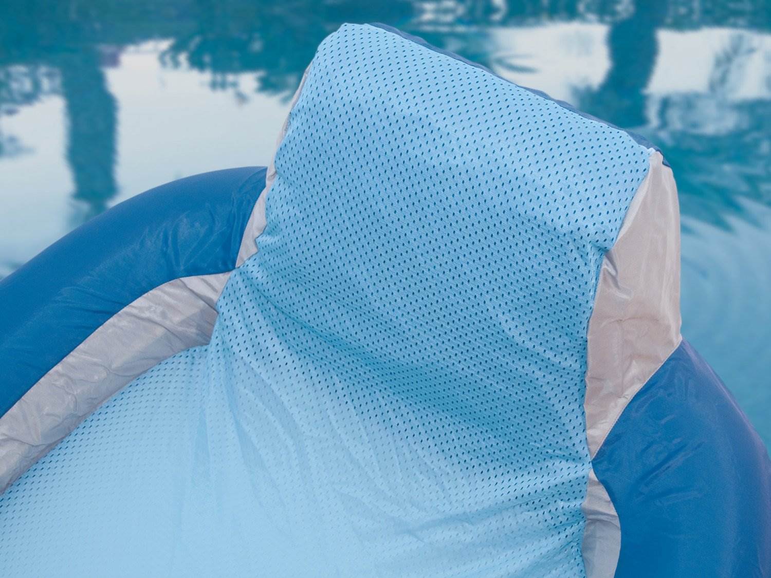 Kelsyus Floating Pool Lounger Inflatable Chair w/ Cup Holder, Blue