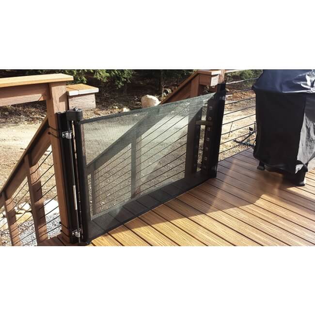 Retract-A-Gate Portable 72 Inch Extending Baby and Pet Home Safety Gate, White