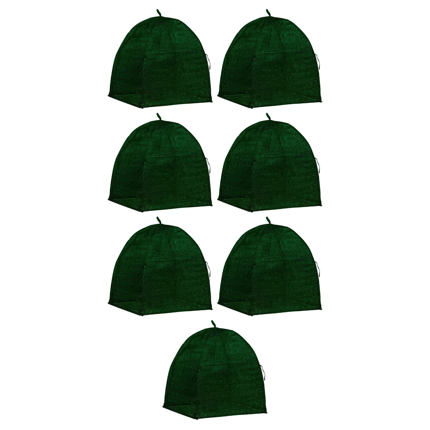 NuVue 20250 22 Inch Winter Plant Shrub Protection Cover, Hunter Green (7 Pack)