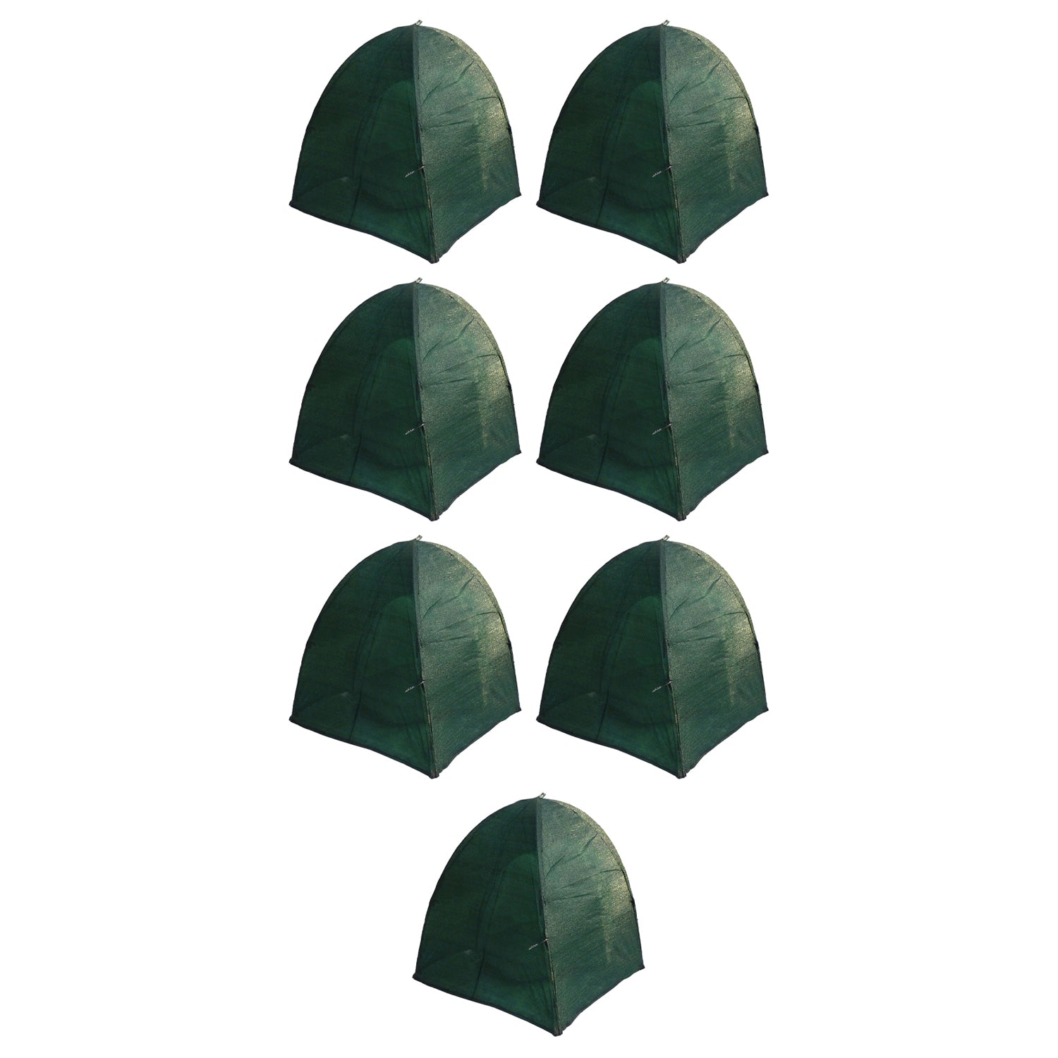 NuVue GEN II 40-Inch Synthetic Framed Winter Shrub Frost Cover, Green (7 Pack)