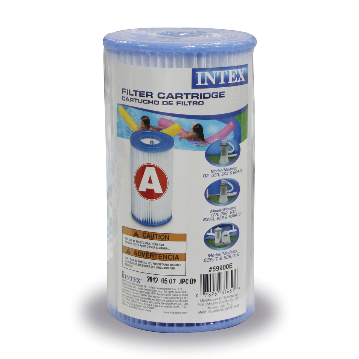 Intex Pool Filter Cartridge (6 Pack) w/ Easy Set 10 x 30 Foot Inflatable Pool