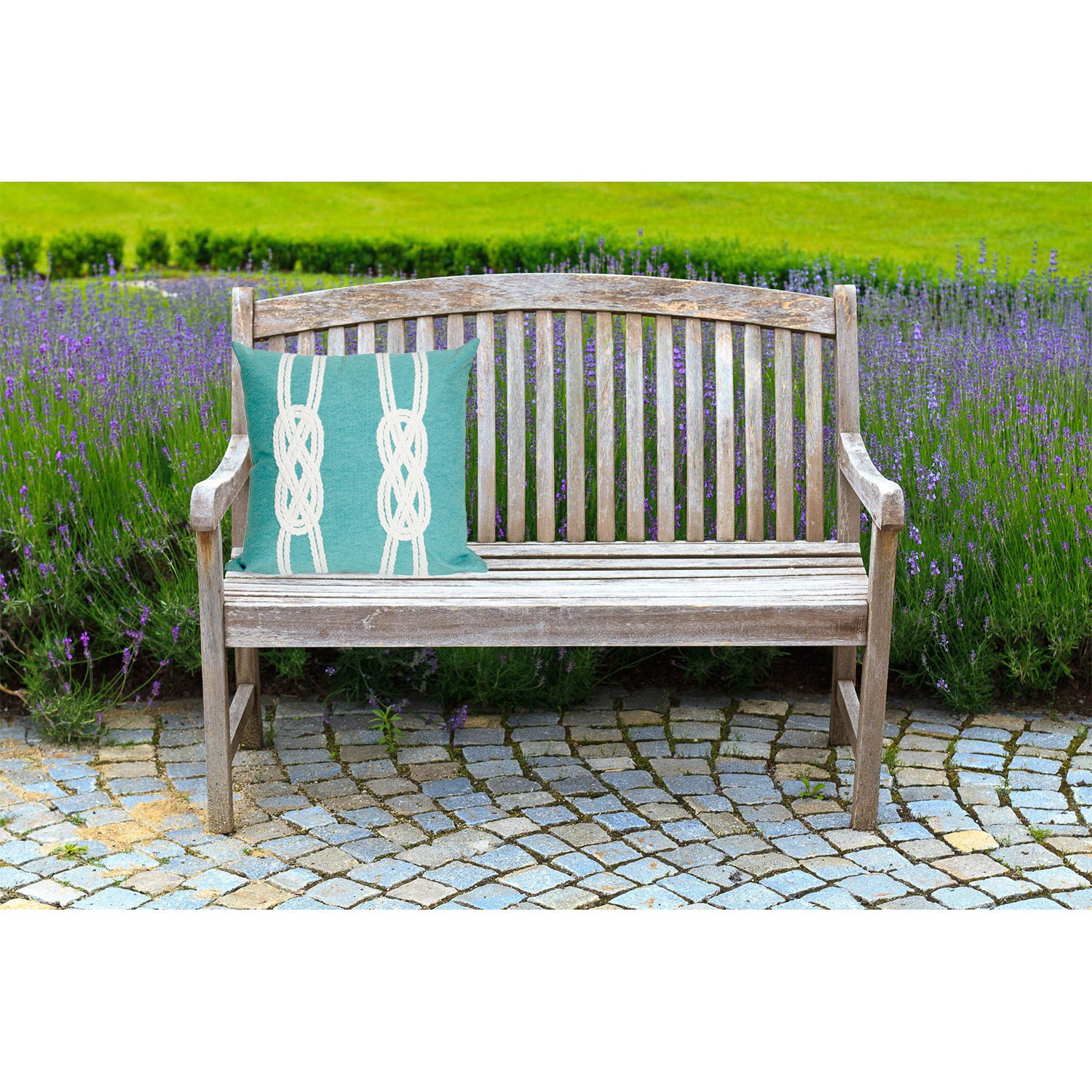 Liora Manne Visions II Indoor Outdoor Accent Pillow, Double Knot, 20 x 20 Inch