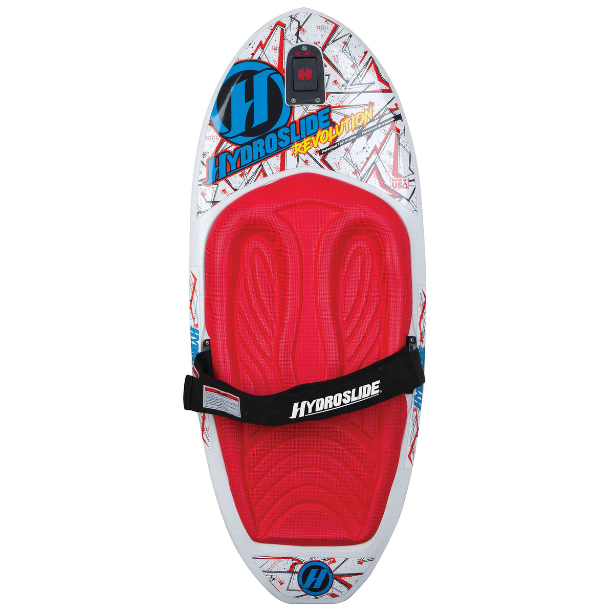 Hydroslide Water Kneeboard with Handle & Hydro Hook Tow Point, White (Open Box)