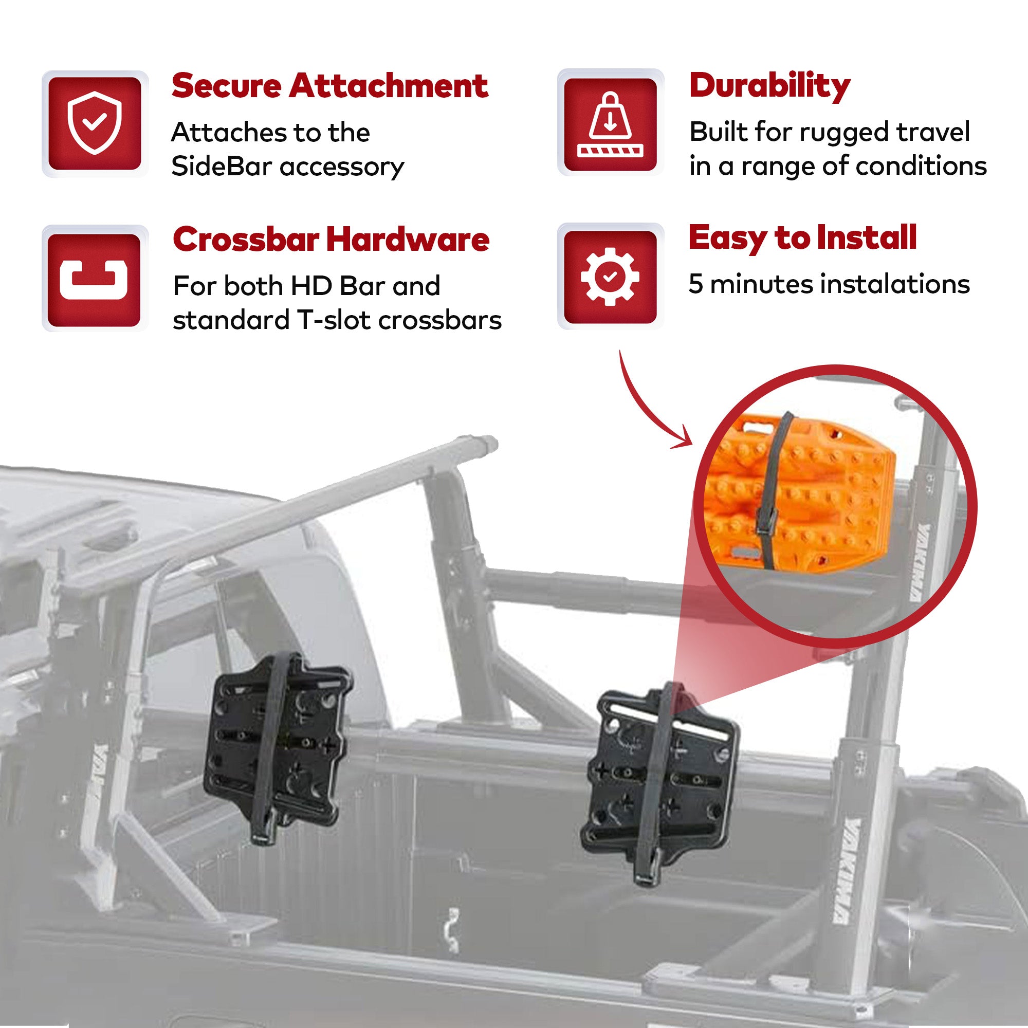 Yakima 35lb Capacity Recovery Track Mount for Yakima HD Bars or SideBar (Used) - VMInnovations