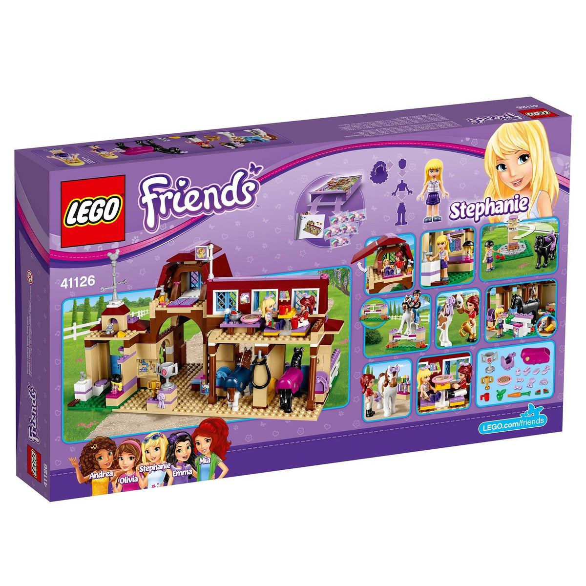 LEGO Friends Heartlake Riding Club Horse Stables w/ Minifigures (Open Box)