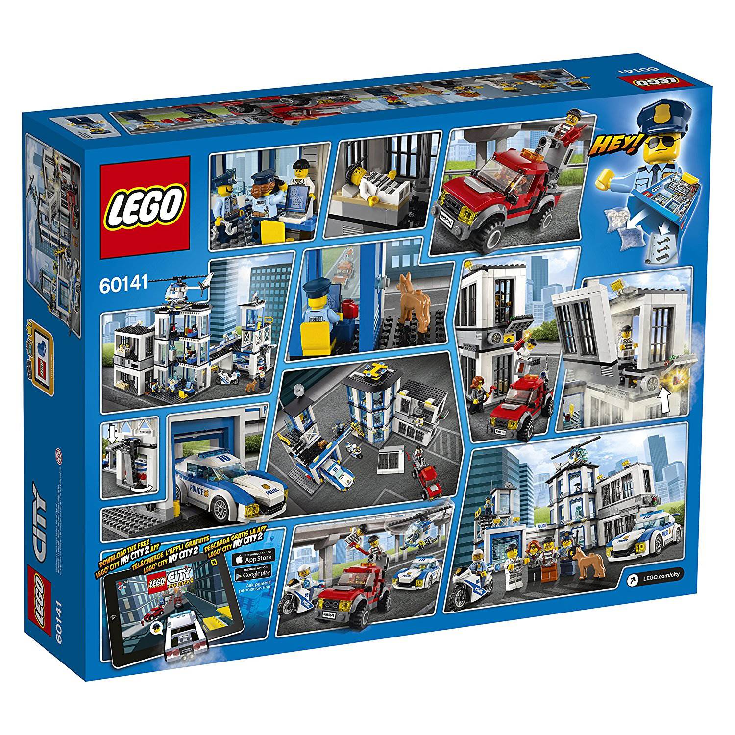 LEGO City Police Station Car Helicopter Motorbike Building Play Set (Open Box)