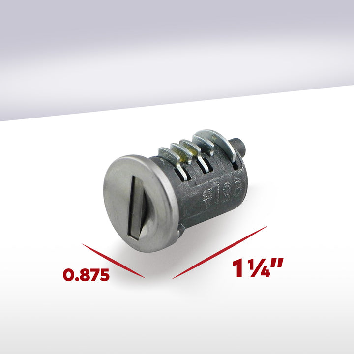 Yakima Car Rack System Component SKS Lock Cylinder Core Kit with Key (6 Pack) - VMInnovations