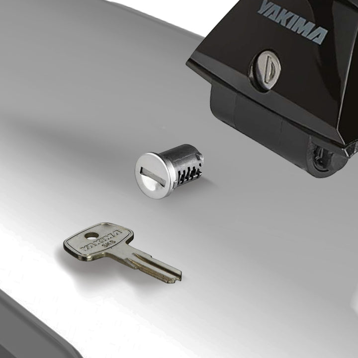 Yakima Car Rack System Component SKS Lock Cylinder Core Kit with Key (6 Pack) - VMInnovations