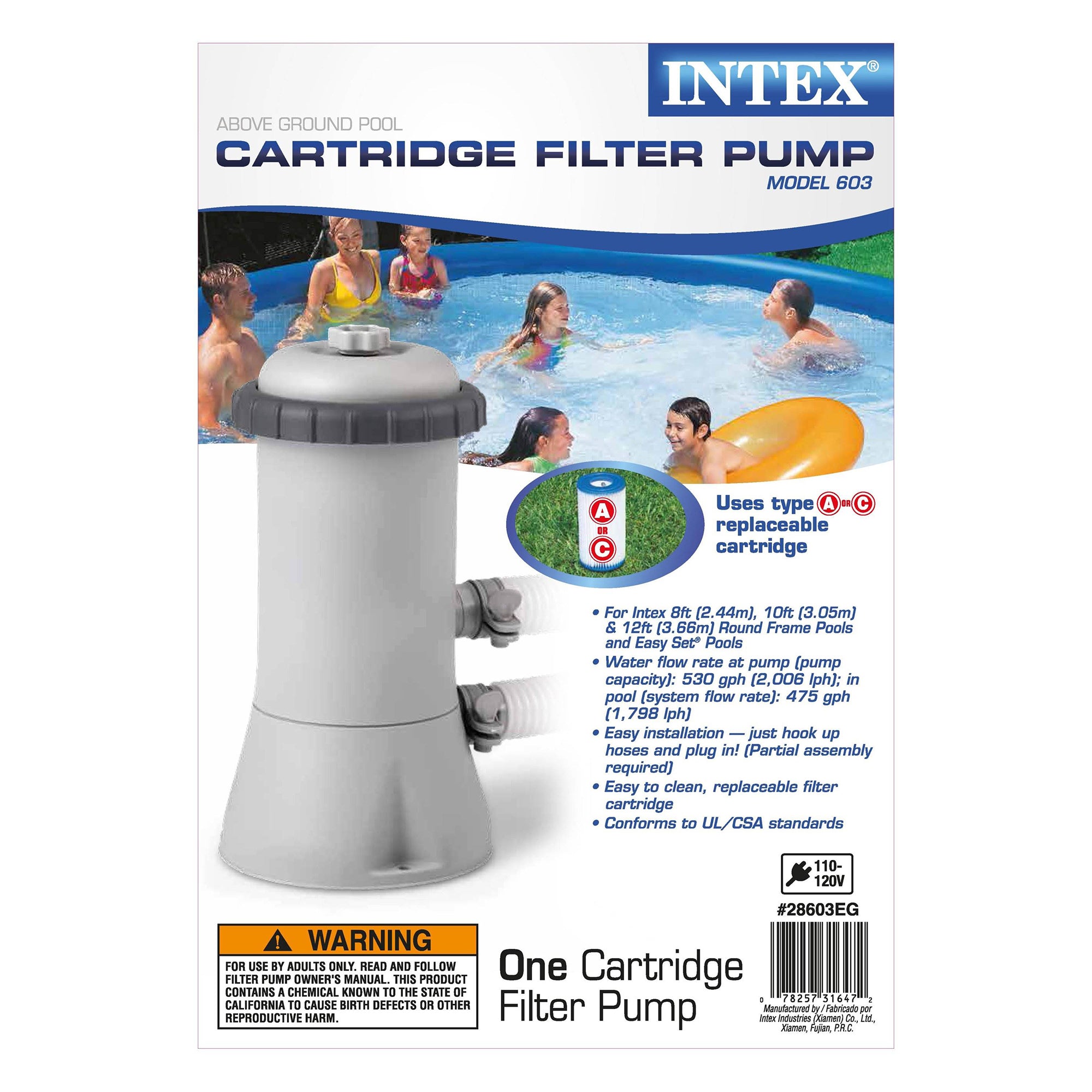 Intex 15ft x 33in Easy Set Above Ground Swimming Pool and 530 GPH Filter Pump - VMInnovations