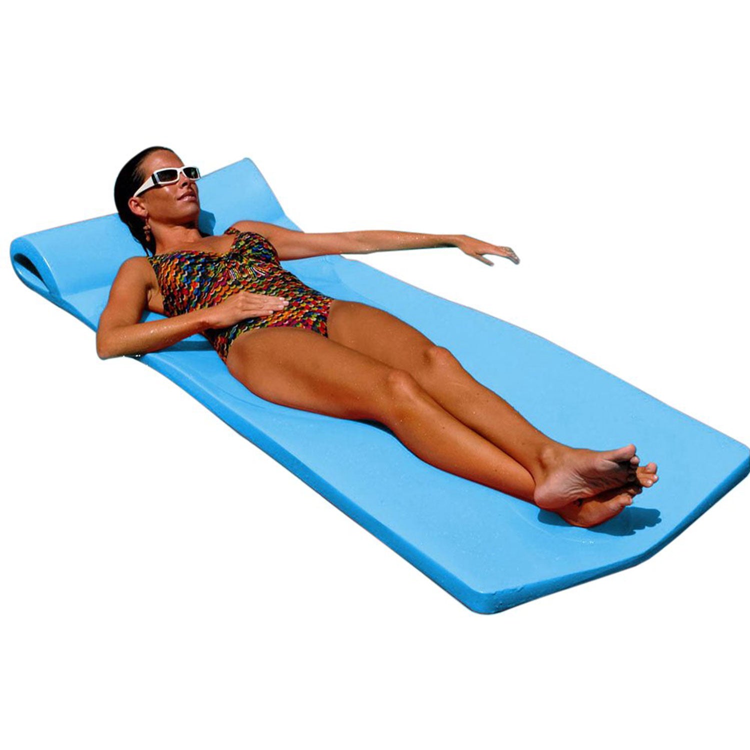Texas Recreation 70" Foam Raft Pool Float & 1.75" Pool Foam Floating Mattress - VMInnovations