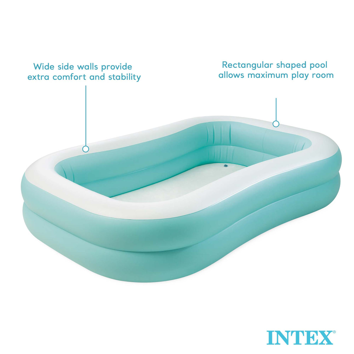 Intex Outdoor Inflatable Family Pool Swim Center, Mandarin (Open Box) (3 Pack)