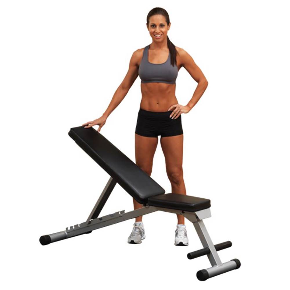 Body Solid Powerline Flat Folding Home Gym Workout Multi-Bench Press (For Parts)
