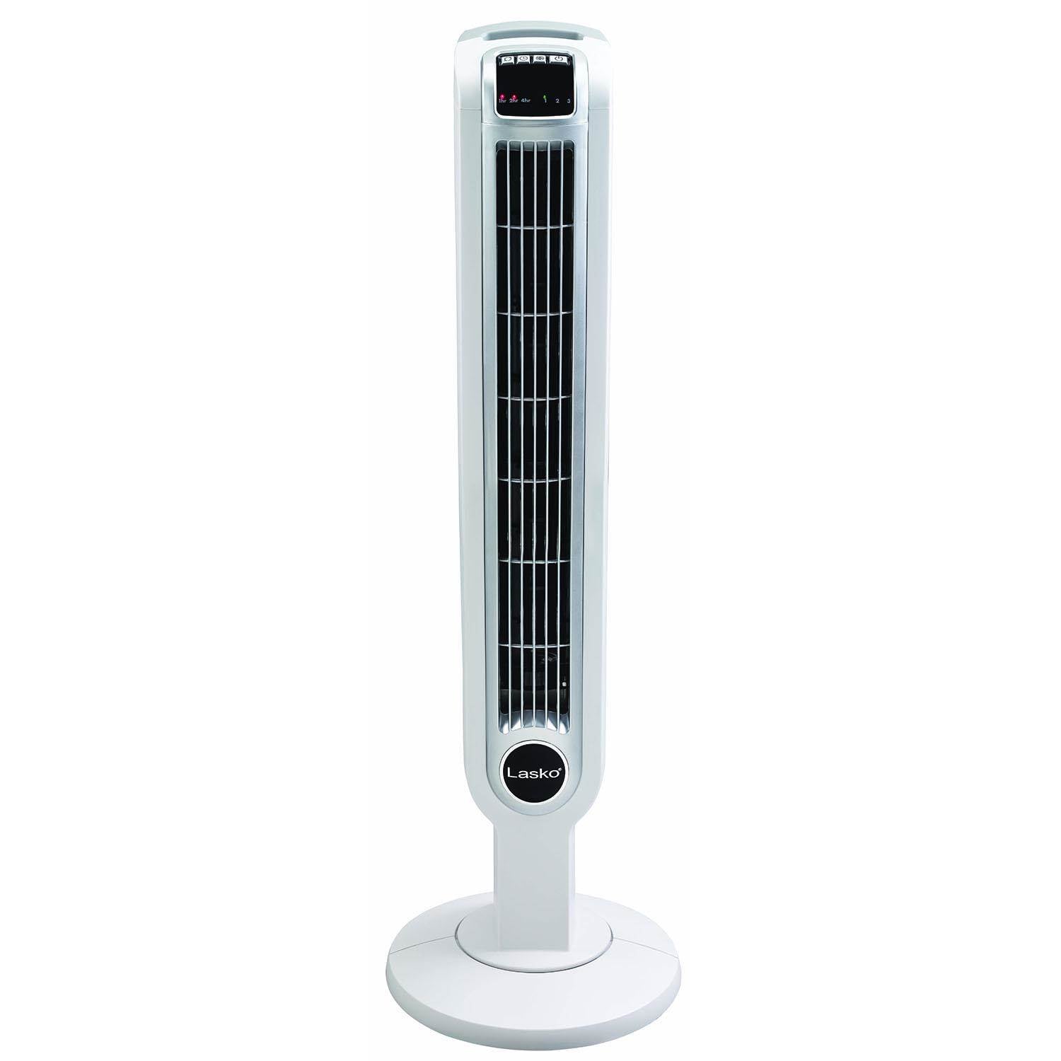 Lasko 36" 3 Speed Programmable Oscillation Tower Fan w/ Remote, White (Used) - VMInnovations