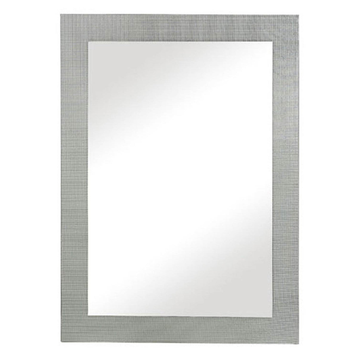 Majestic 26" x 36" Rectangular Silver Tile Glass Accent Wall Mirror (Open Box)