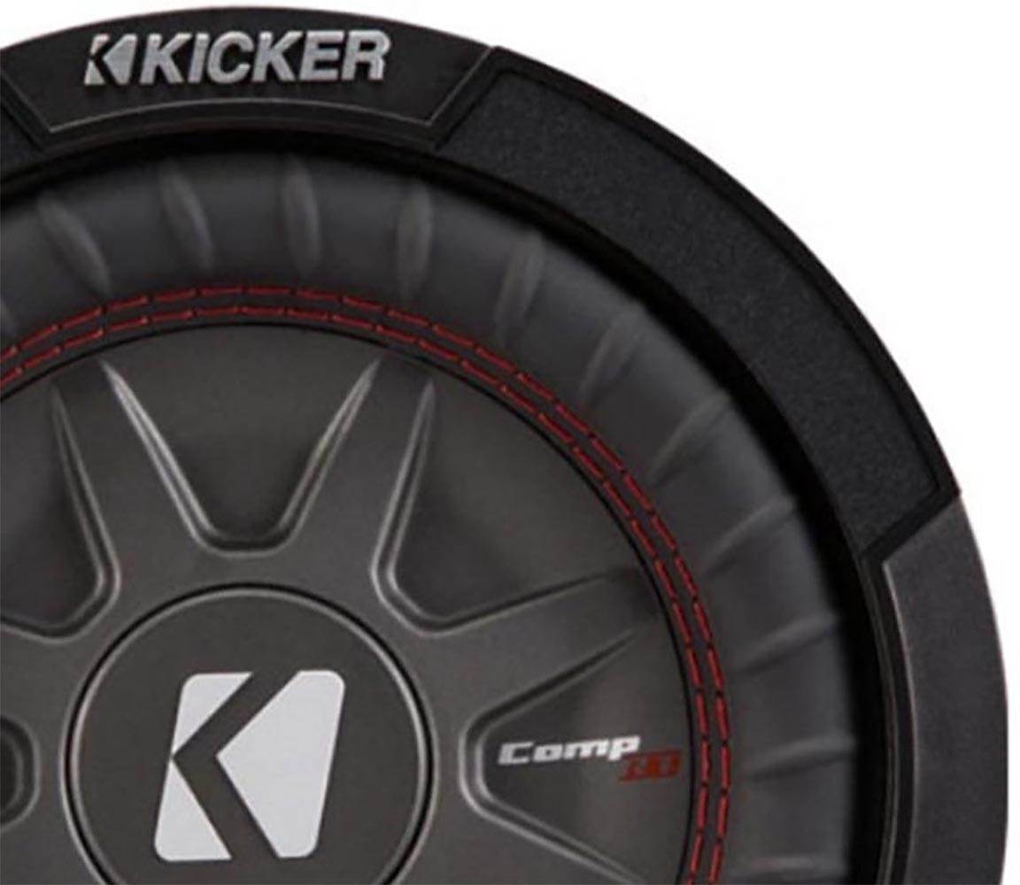 Kicker 8" Dual 1200W CompRT 2 Ohm Shallow Slim Car Subwoofer (Pair) | 43CWRT82
