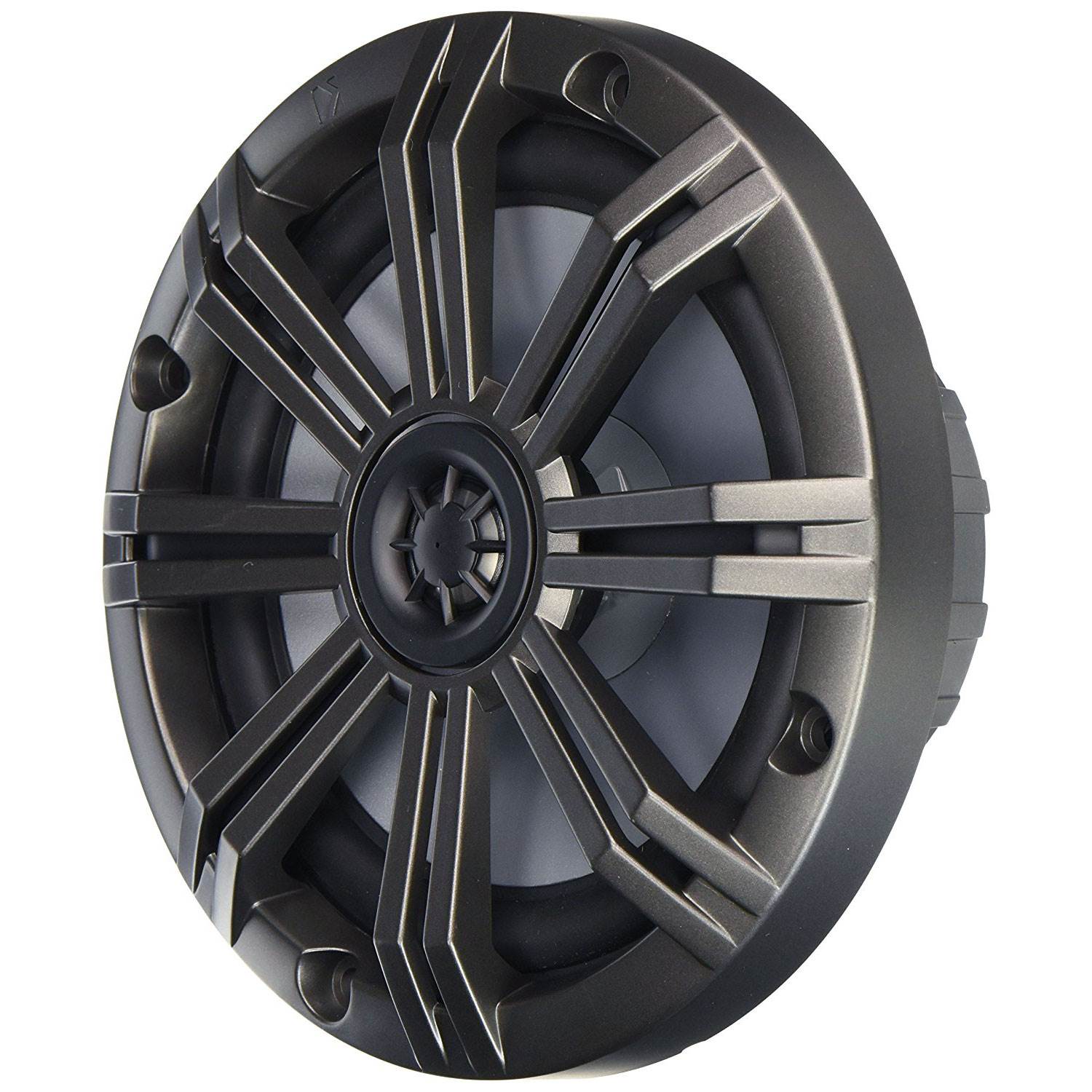 Kicker KM 6.5" 4 Ohm 195W Multicolor LED Coaxial Marine Audio Speaker (2 Pair)