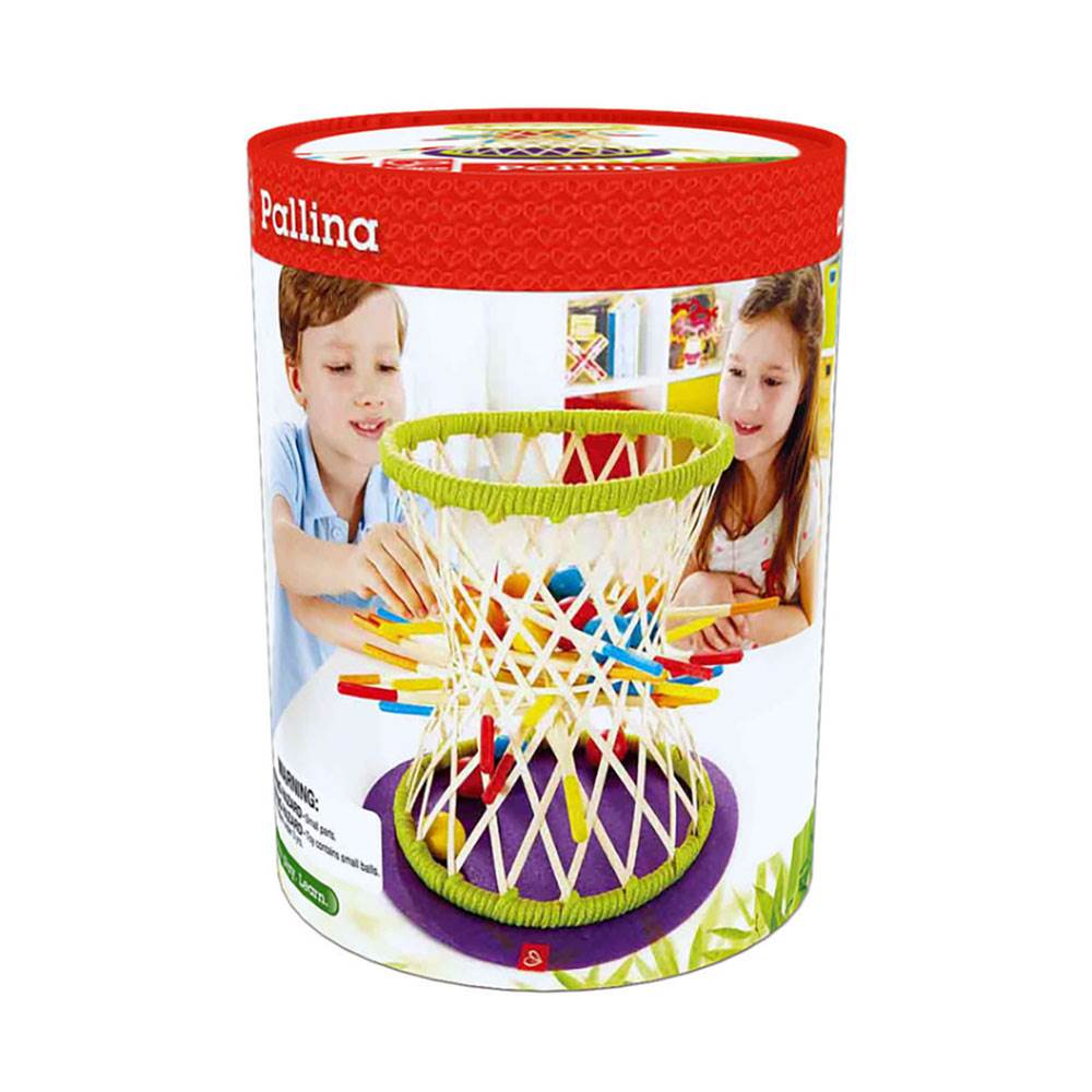 Hape Eco Design Bamboo Sticks & Tumbling Ball Strategy Pallina Game (Open Box) - VMInnovations