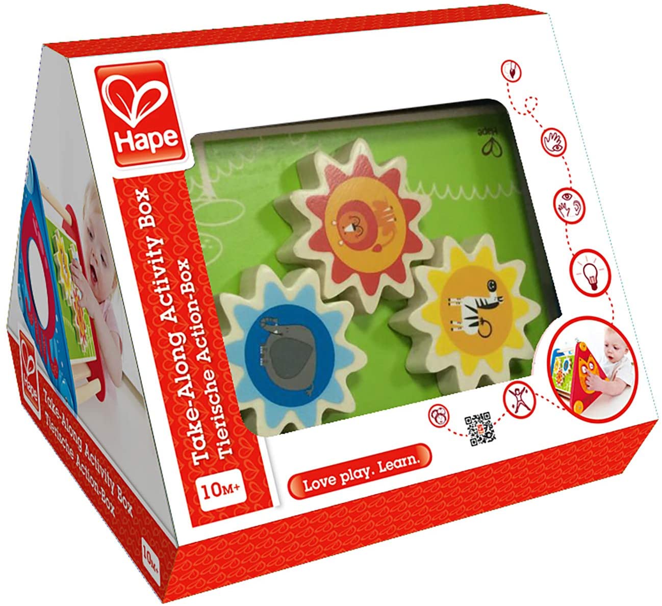 Hape Take Along Wooden Activity Skill Learning Building Box Toy (Open Box) - VMInnovations