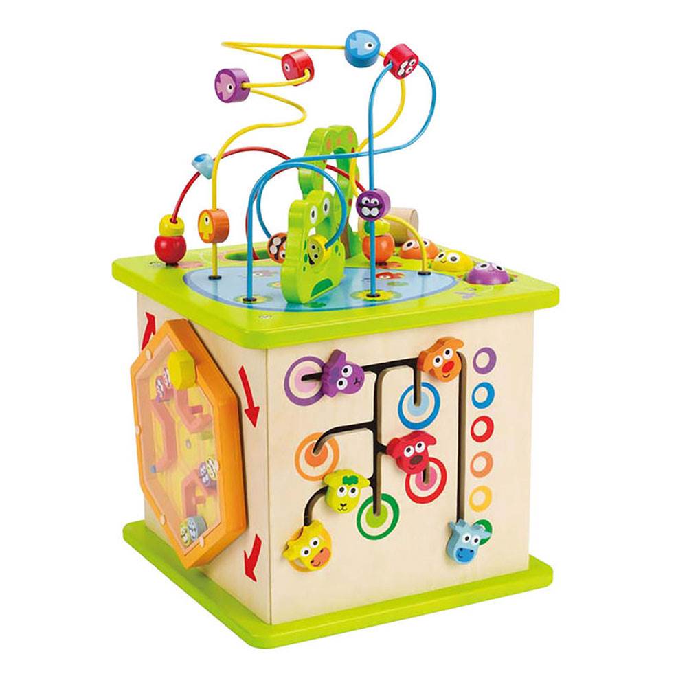 Hape Country Critters Wooden Children's Toddler Play Cube Activity Block Toy
