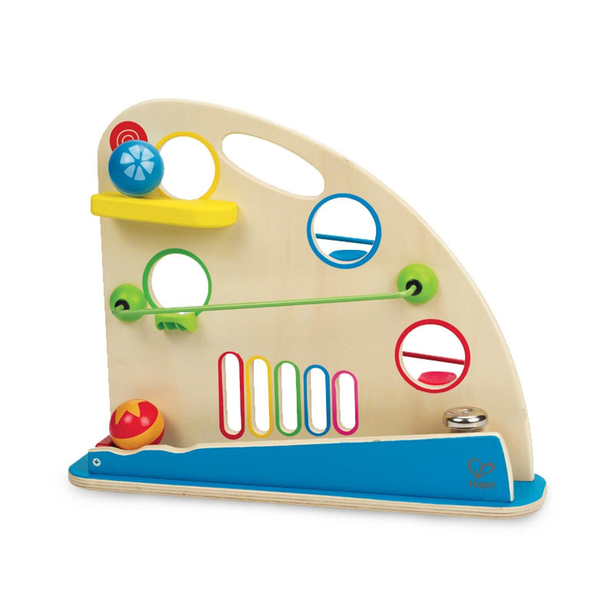 Hape Kids Wooden 2 Sided Roller Derby Mountain Racing Learning Game (Used)