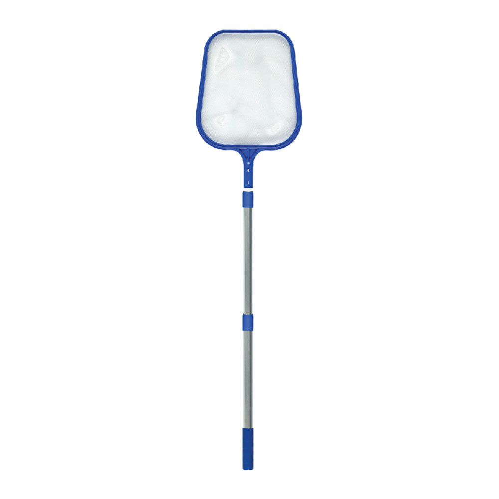 Intex 10ft x 30in Round Metal Frame Ground Swimming Pool & Swimline Skimmer Net - VMInnovations