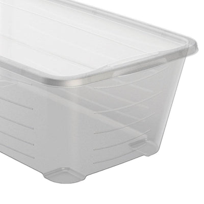 Life Story 6 Quart Rectangular Clear Plastic Protective Storage Shoe Box, 8 Pack