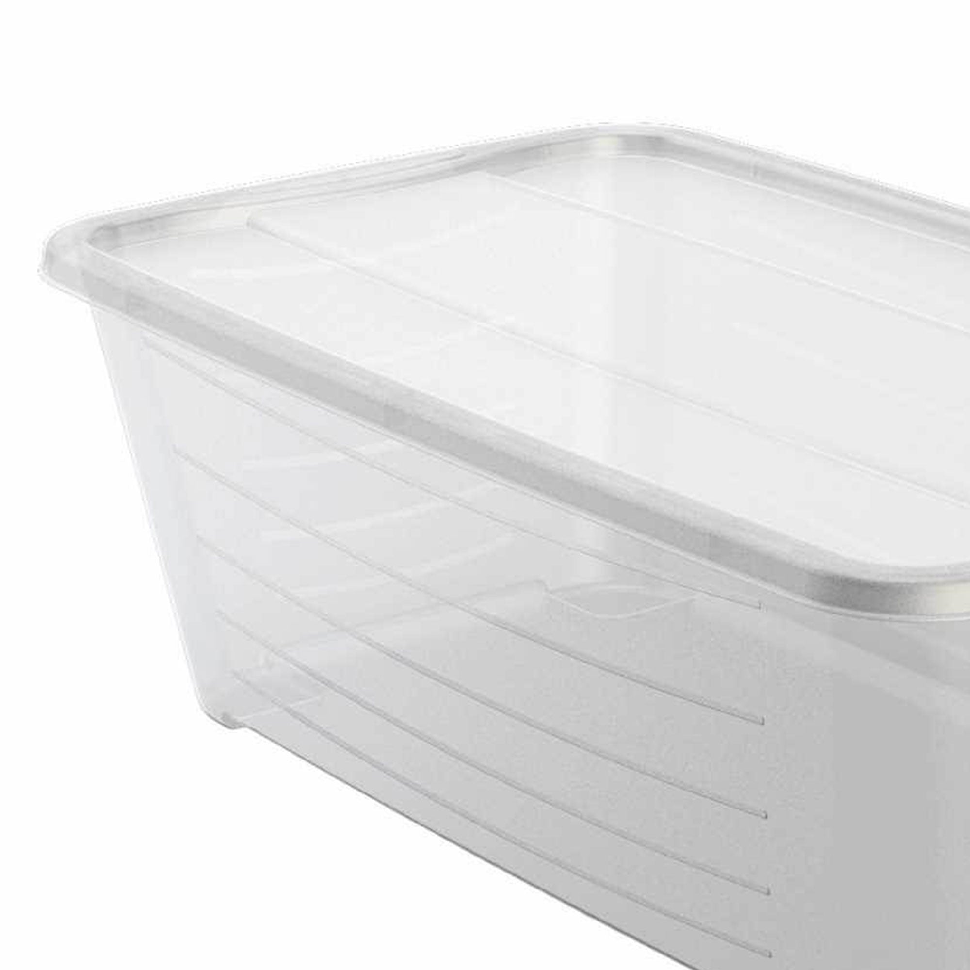 Life Story 6 Qt Rectangular Clear Plastic Protective Storage Shoe Box, 12 Pack - VMInnovations