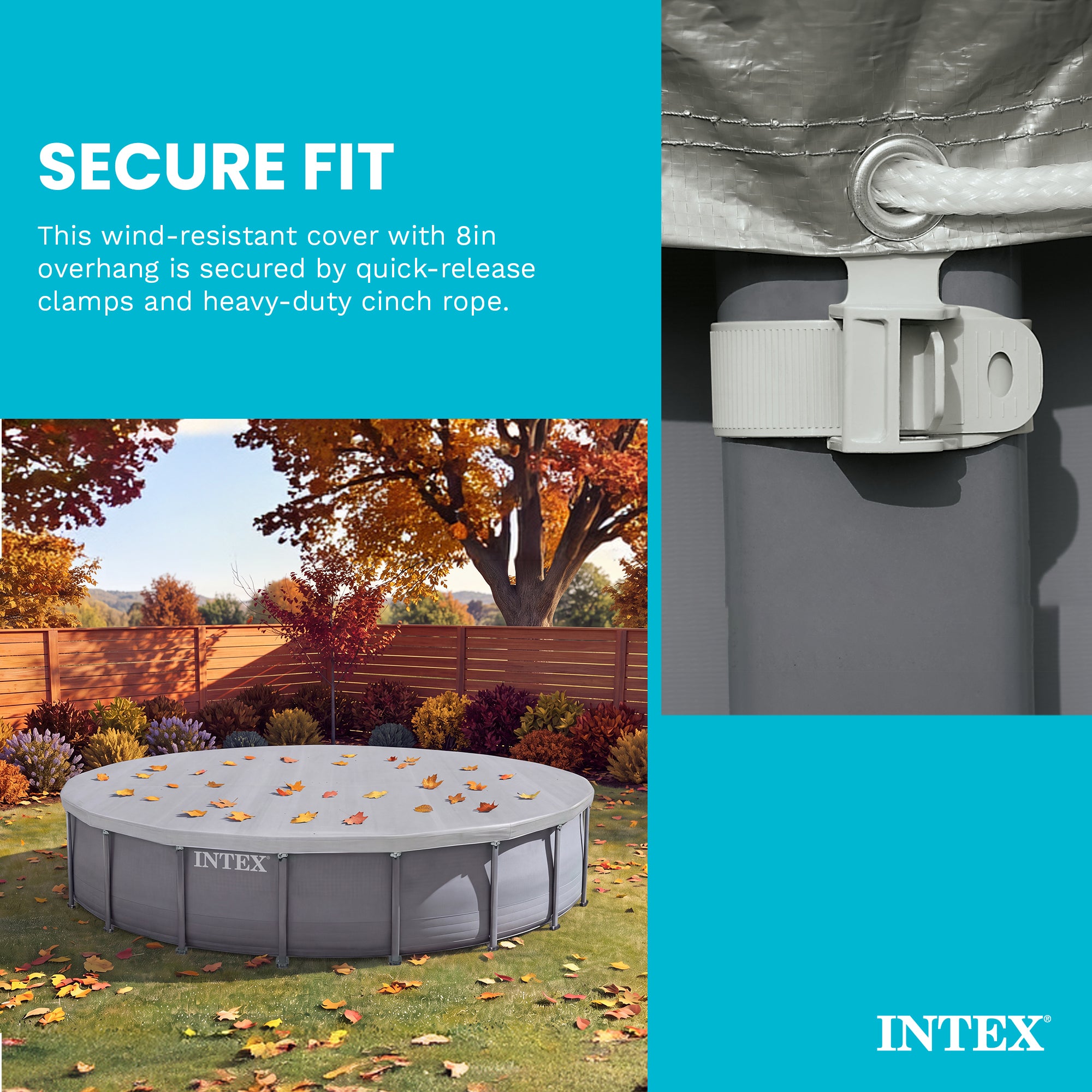 Intex Deluxe Pool Cover for 18-Foot Intex Ultra Frame Pool (Open Box) (6 Pack)
