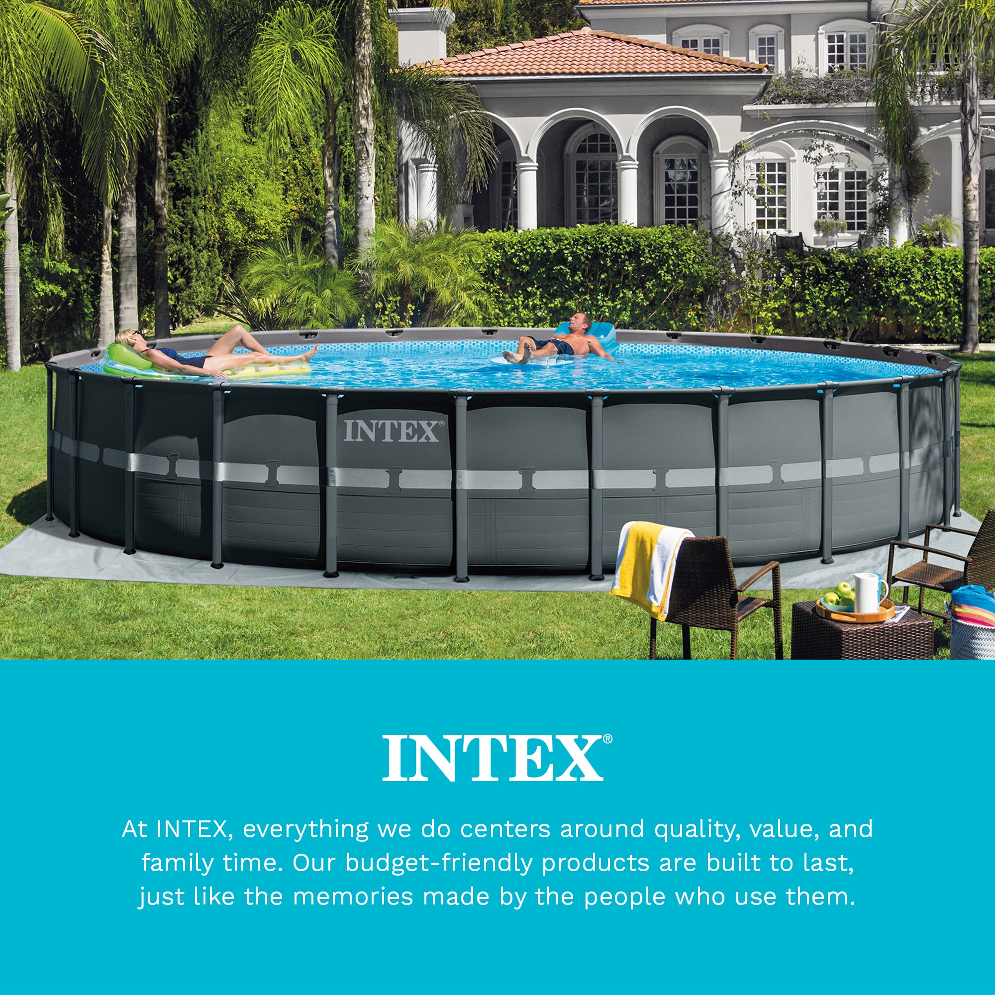Intex Deluxe Debris Cover for 18' Intex Ultra Frame Pools (Open Box) - VMInnovations