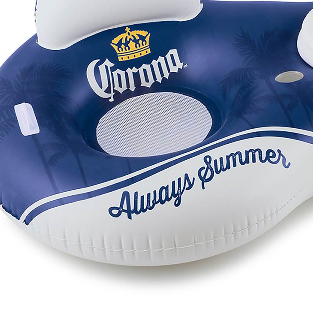 Summer Waves Corona Always Summer 2 Person Lounge with Lime Floating Cooler