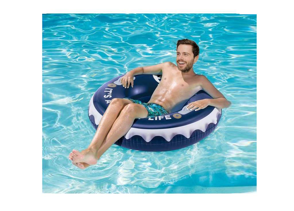 Corona 31" It's a Way of Life Inflatable Bottle Cap Pool Tube, 3 pack + Cooler