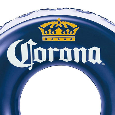 Corona 31" It's a Way of Life Bottle Cap Swimming Pool Tube and Cooler, 4 Pack