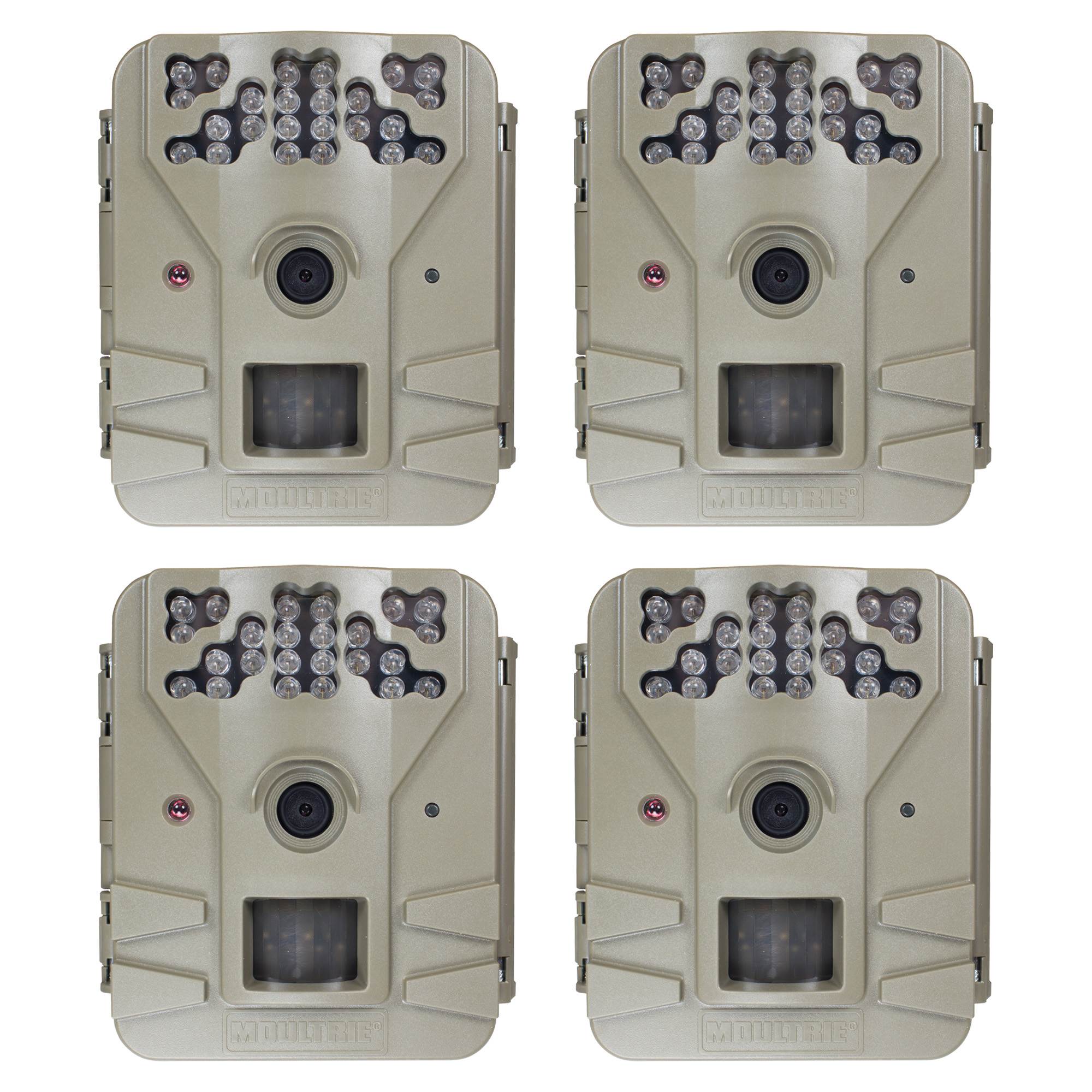 Moultrie Game Spy 2 Plus 9MP Low Glow IR Game Trail Camera, 4 Pack | MCG-13200