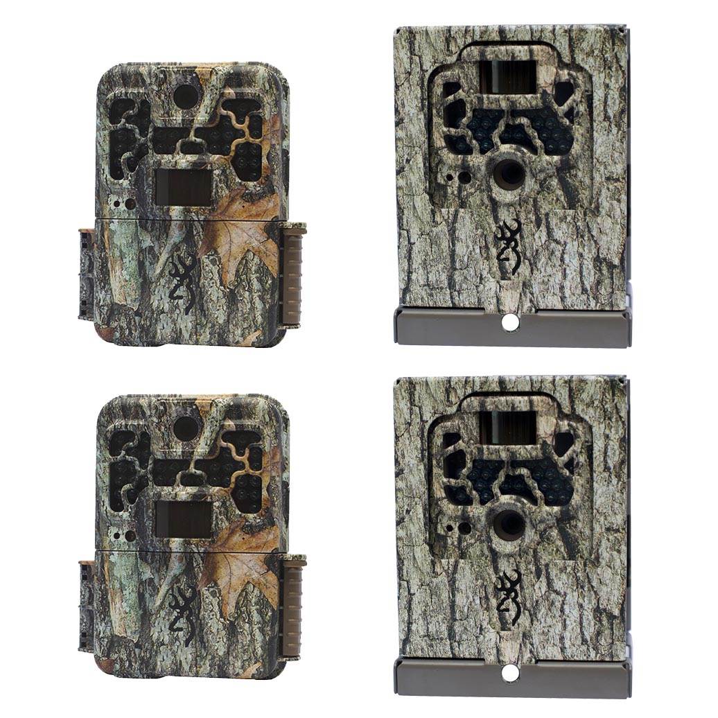 Browning Trail Cameras Recon Force FHD 20MP Game Camera + Security Box (2 pack)