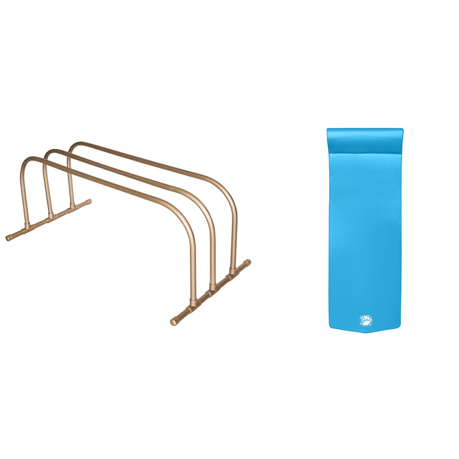 TRC Recreation PVC Drying Rack, Bronze w/ TRC Recreation 70-Inch Pool Lounger