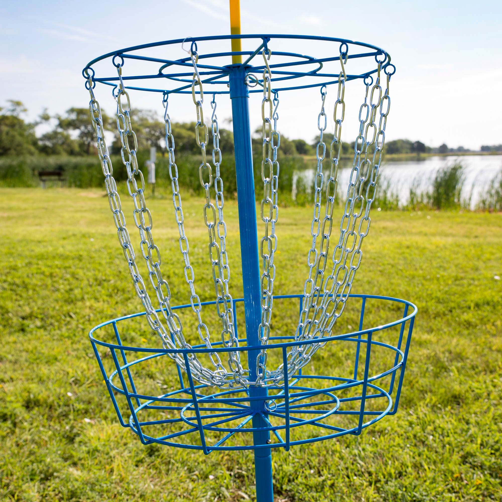 Wham-O PDGA Approved Official Frisbee Disc Golf Target, Blue (Open Box)