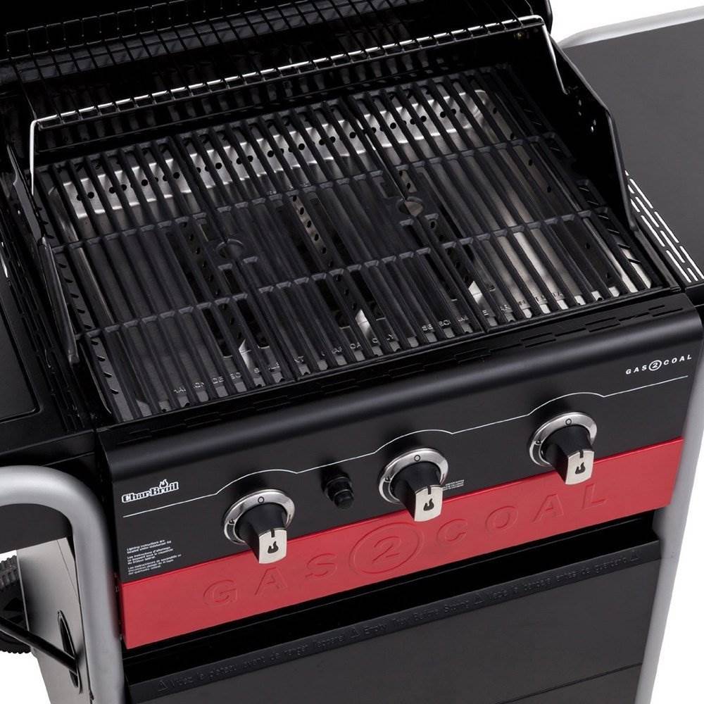 Char-Broil Gas2Coal 3 Burner Gas/Charcoal Combo Hybrid Barbecue Grill (Open Box)